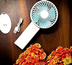 Mini Portable Fan, Hand Fan Powerful Hand Fan Table Fan Personal Small ...