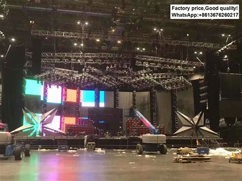 Indoor concert stage lighting truss system design | Stage lighting, Concert stage design ...