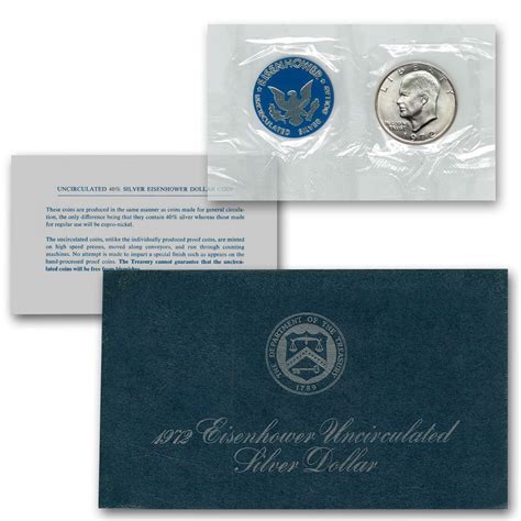 40% Silver Uncirculated "Blue" Eisenhower Dolllar - The Patriotic Mint