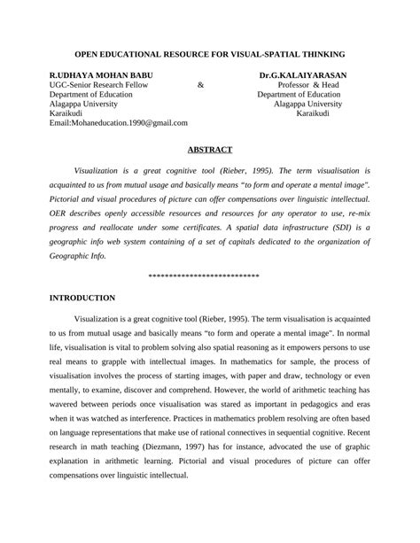 Image result for Visual Spatial PDF