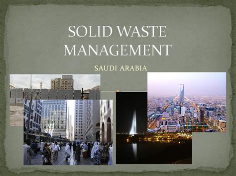 Image result for How Waste Disposed in Saudi