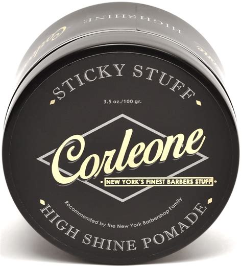Corleone Sticky Stuff High Shine Pomade 100g | Capelli Uomo