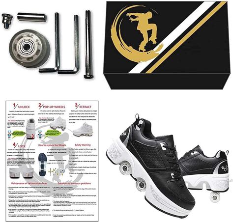 LDRFSE Four-Wheel Recyclable Roller Skate Skates,2-in-1 India | Ubuy
