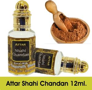INDRA SUGANDH Shahi Chandan,Real Sandal Attar 12ml ~ For Men, Long ...