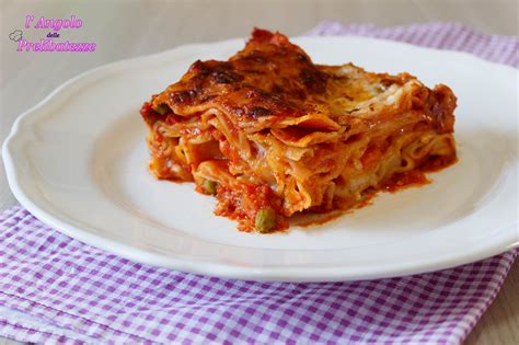 Lasagne semplici con sugo finto, al forno