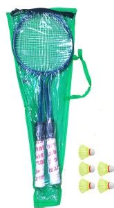 rajson Double Rod Badminton Racket Pair For Kids 3 To 6 Years With 5 ...