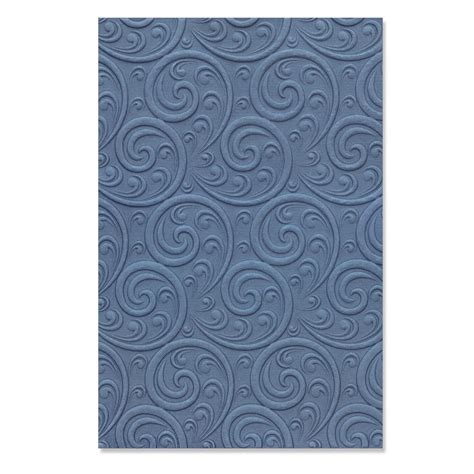 Sizzix 3-D Textured Impressions Embossing Folder - Ornamental Spiral ...