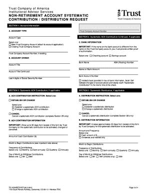 Fillable Online Non-Retirement Systematic Request TCI NONRETSYST106.3. ...