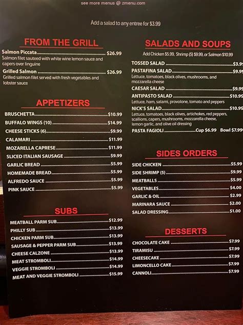 Online Menu of Pastafina Mineral Wells Restaurant, Mineral Wells, Texas ...