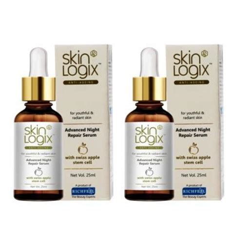 Richfeel Skin Logix Anti-Ageing Advance Night repair Serum 25ml - Pack ...