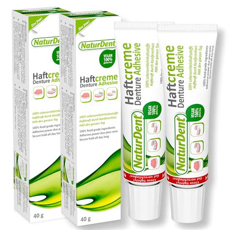 NaturDent Natural Denture Adhesive | Holds Dentures Longer and Stronger ...