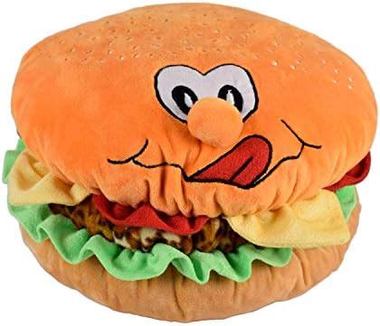 Buy DearJoy Cute Burger Soft Toy and Pillow (Mustard) Online at Low ...