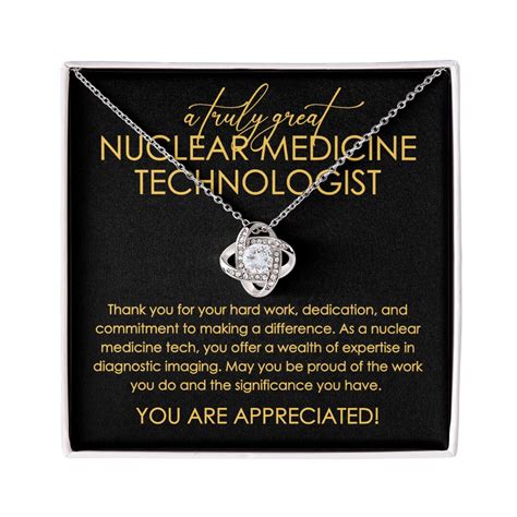 Nuclear Medicine Technologist Necklace, Gift for Nuclear Medicine ...
