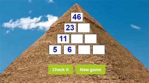 Image result for Pyramid Math Game