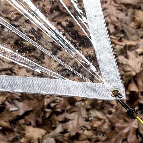 Buy Clear Tarpaulin Waterproof Heavy Duty 330gsm PVC Glass See Through ...