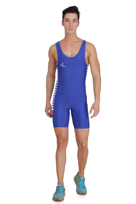 Buy Sport Sun Blue Wrestling Costume (L) Online at Low Prices in India ...