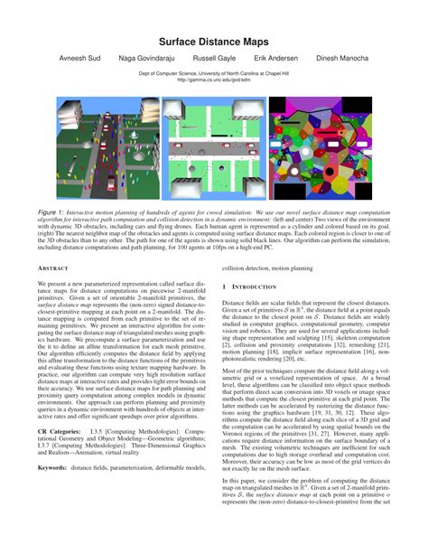 Draw Surface Distance Map 的图像结果