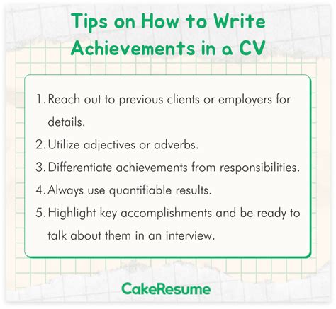 How to Write Achievements in a CV? [+ Examples] | Cake