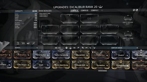 Image result for Warframe Mod Screen