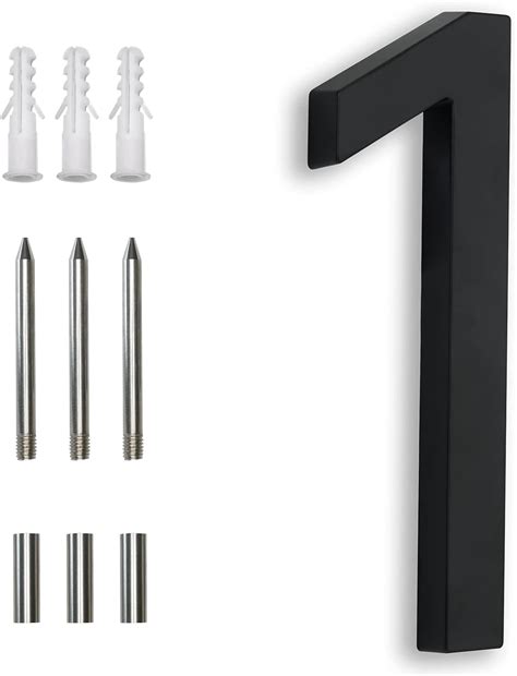 Amazon.com: 7 Inch Black House Numbers for Outside,Metal House Numbers ...
