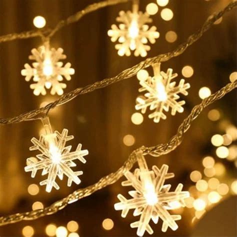 Image result for LED Snowflake Light String