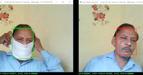 Mask Detection Using Python Easy Project 的图像结果
