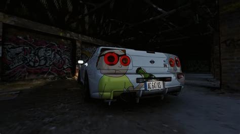 Custom Rick and Morty Skyline R34 Paintjob : r/assettocorsa