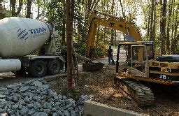 2005 04 18 Grout, Topsoil, Grading