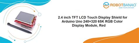 Robotbanao 2.4 Inch TFT LCD Display Shield Touch Panel - Red - 240 x ...
