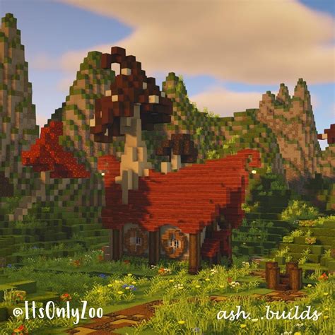 Mushroom cabin collab with @ash._.builds._.mc