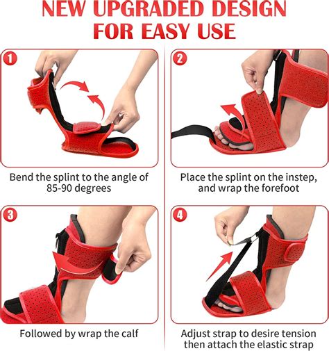 Adjustable Plantar Fasciitis Night Splint for Men & Women | Heel Pain ...