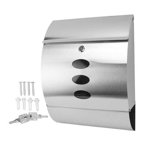 Wall Mount Mailbox, Large Capacity Security Locking Mailbox for Outside ...