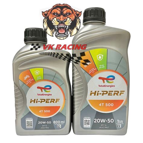 Nhớt total hi perf 4t 500 sl 20w50 0.8L 1L - xe số xe côn tay | Shopee Việt Nam