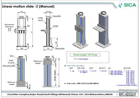 Linear motion slides - Z (manual) | Sica - Factory Automation and ...