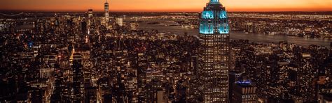 Download wallpaper World, Sunset, New York City, Empire State Building ...