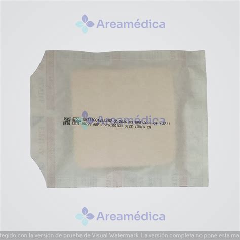 Aposito de Espuma con Adhesivo de Silicona 10X10 CM 4X4 PLG Esteril