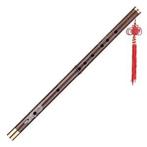 Honeytecs Professional Black Bamboo Dizi Flute Traditional Handmade ...