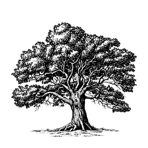 Image result for How to Draw a Simple Large Tree