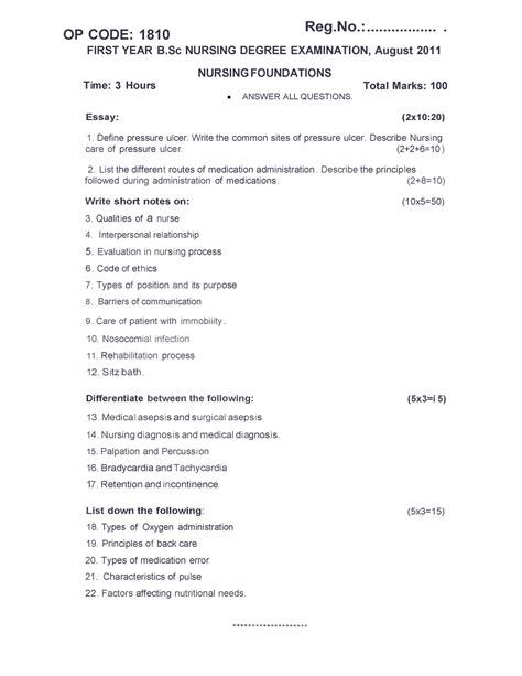 Nursing foundation : Kerala university of health sciences First Year ...