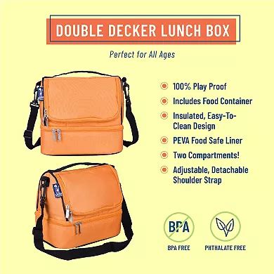 Two Compartment Lunch Bag