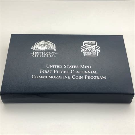 First Flight Commemorative Silver Dollar Coin in Original Packaging ...