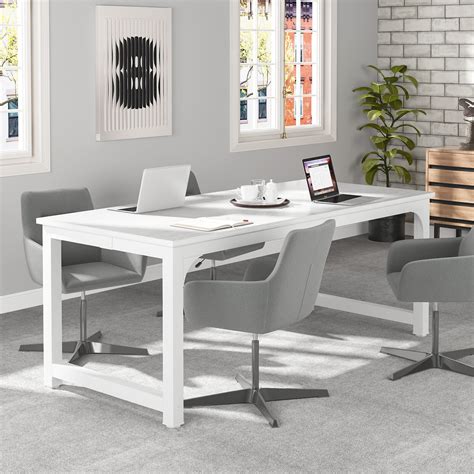 Tribesigns Office Conference Table Metal Leg, Modern | Ubuy India