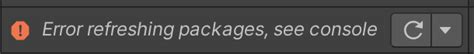 Image result for Error Refreshing Packages Unity