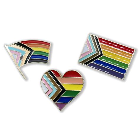 Buy Rainbow Pride Pins Bulk Pack - LGBTQ+ Lapel Pins Set,Love is Love ...