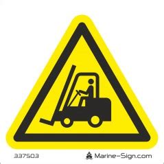 337503 Industrial Vehicle - Aluminum Sign