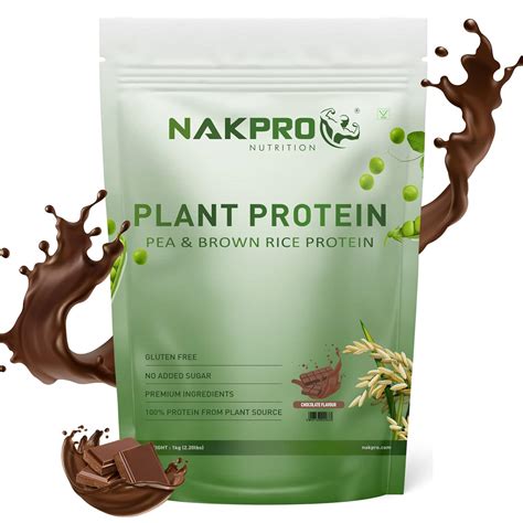 NAKPRO Vegan Plant Protein Powder| 24.09g Protein, 4.6g BCAA | Pea ...