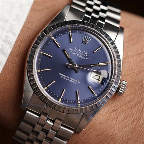 Rolex Blue Datejust Reference 1603 — Wind Vintage