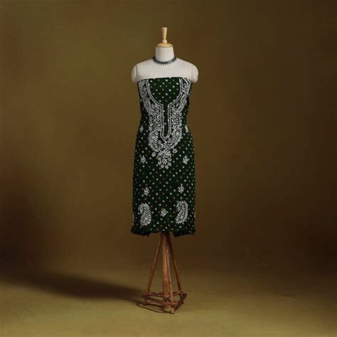 Chikankari Unstitched Suits - Lucknowi Chikankari Dress Material | iTokri