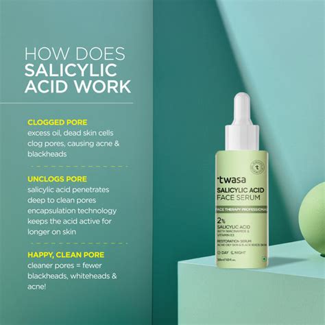 Buy Salicylic Acid 2% Face Serum Online for Anti-Acne – Twasa Cosmetics