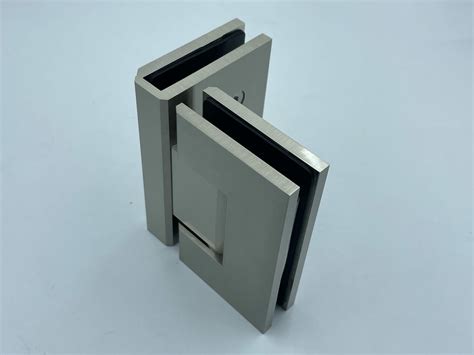 Shower Hinge - Heavy Duty - Glass to Glass - 90 Degree - Square Edge ...